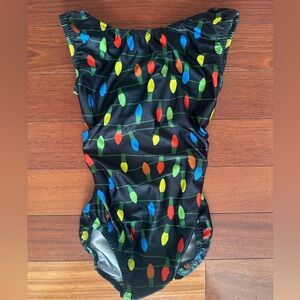 Colorful Holiday Lights Foxy Leotard